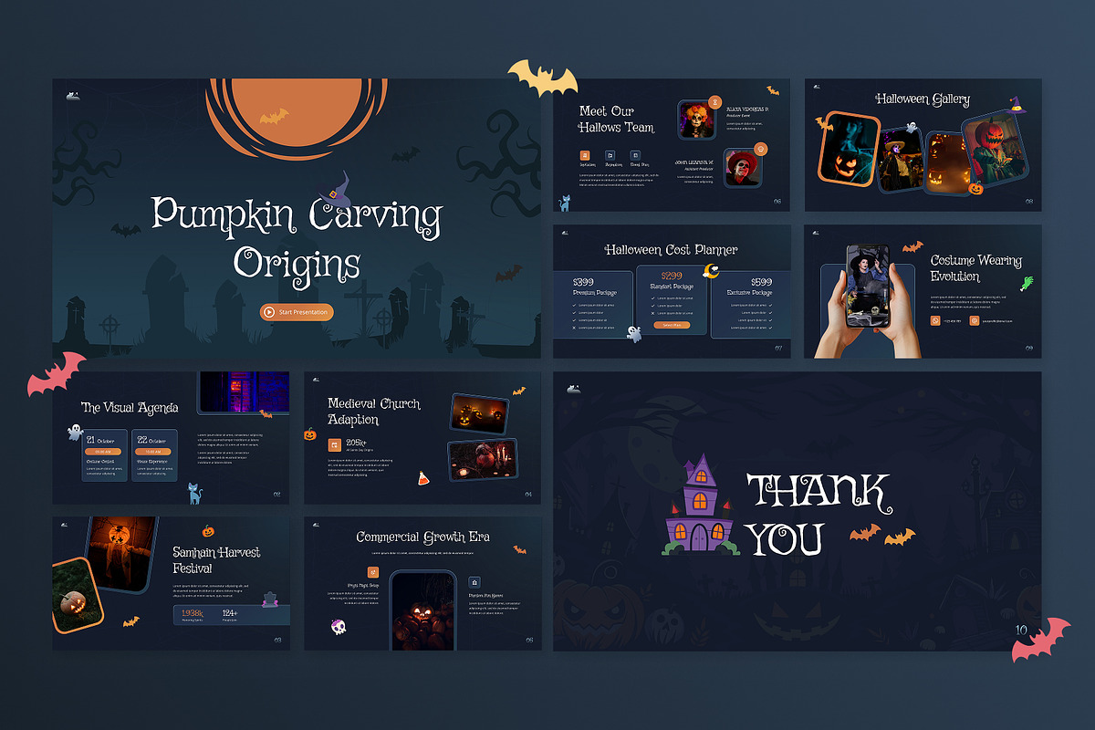 Halloween Celebration Google Slides, a Presentation Template by Antstheme (Photo 4 of 4)