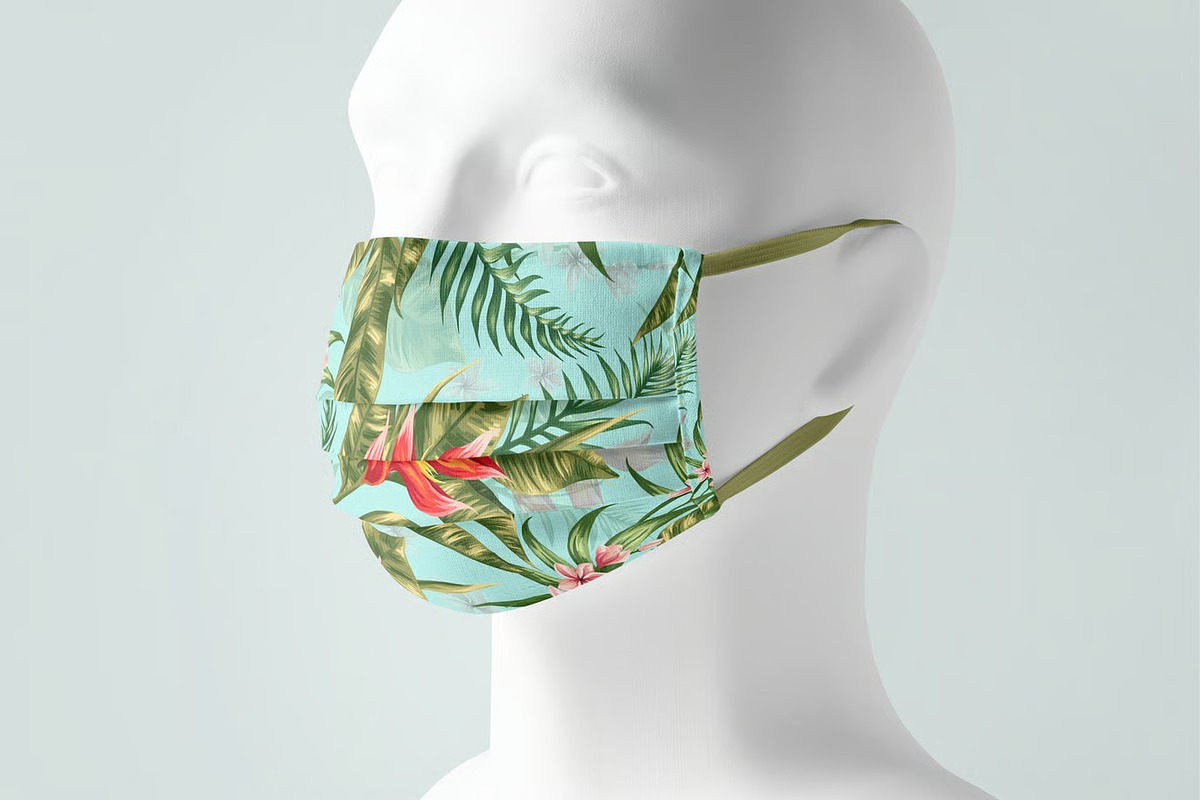 Face Mask Mock-up, a Mask Mockup by zippypixelstudio (Photo 7 of 16)
