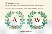 Christmas Wreath, Winter Monogram, an Object Graphic by ClipartMuchLove (Thumbnail 3 of 8)