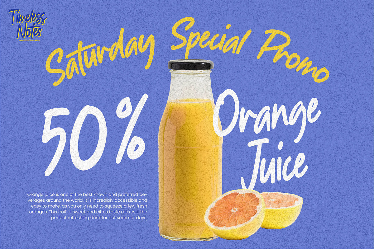 Timeless Notes - Natural Hand Drawn, a Font by Gassstype (Photo 3 of 8)