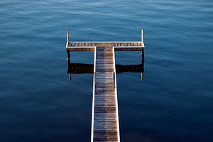 Tropical Paradise Pier Over Water, a Nature Photo by THP Creative