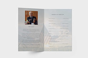 Military funeral program template, a Flyer Template by inserenity (Thumbnail 3 of 6)