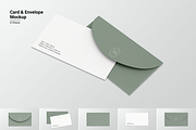 Envelope & Greeting Card Mockup, a Print Template by Mockupdaddy (Thumbnail 1 of 8)