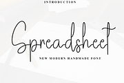 Spreadsheet, a Handwritten Font by FreshTypeINK (Thumbnail 1 of 8)