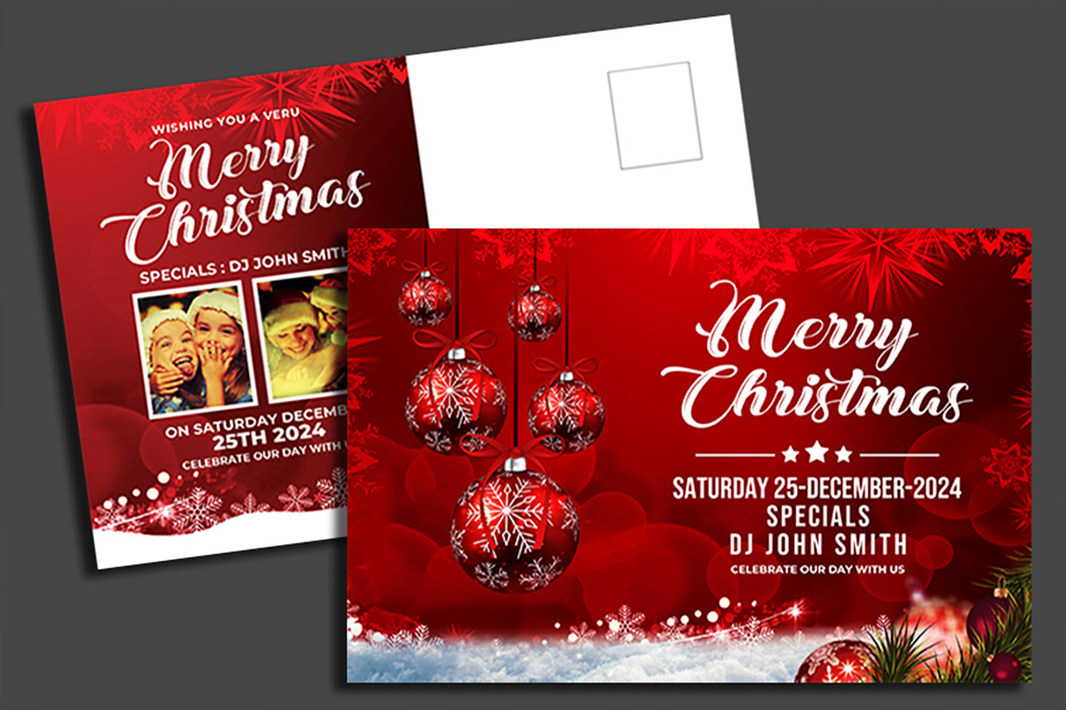Christmas - Postcard Templates, a Card Template by AfzaalGraphics (Photo 1 of 3)