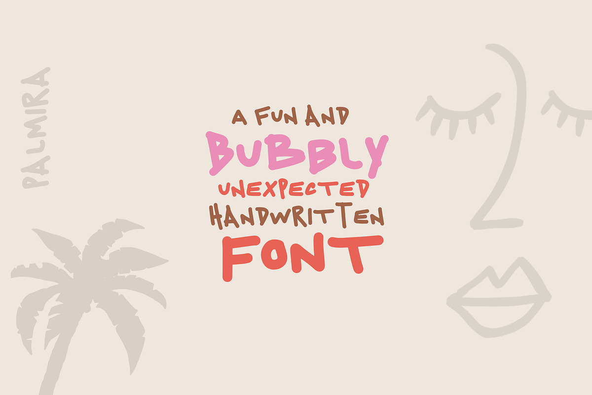 Palmira- Handwritten Font, a Handwritten Font by Visual Blends (Photo 5 of 9)