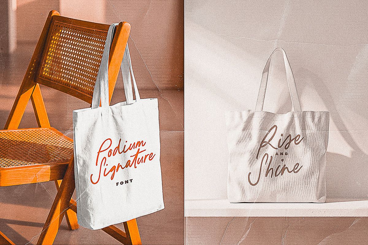 Podium Signature 90s Script Font, a Handwritten Font by Ivan Rosenberg (Photo 8 of 17)