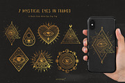 150 Magic Eyes. Mystic Third eyes, an Object Graphic by anvinoart (Thumbnail 7 of 10)