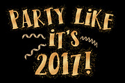 Time To Celebrate Gold Confetti Font, a Font by Jodi Van der Kruik (Thumbnail 6 of 6)