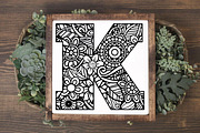 Mandala Alphabet SVG Cut File Bundle, an Illustration by OldMarket Designs (Thumbnail 10 of 10)