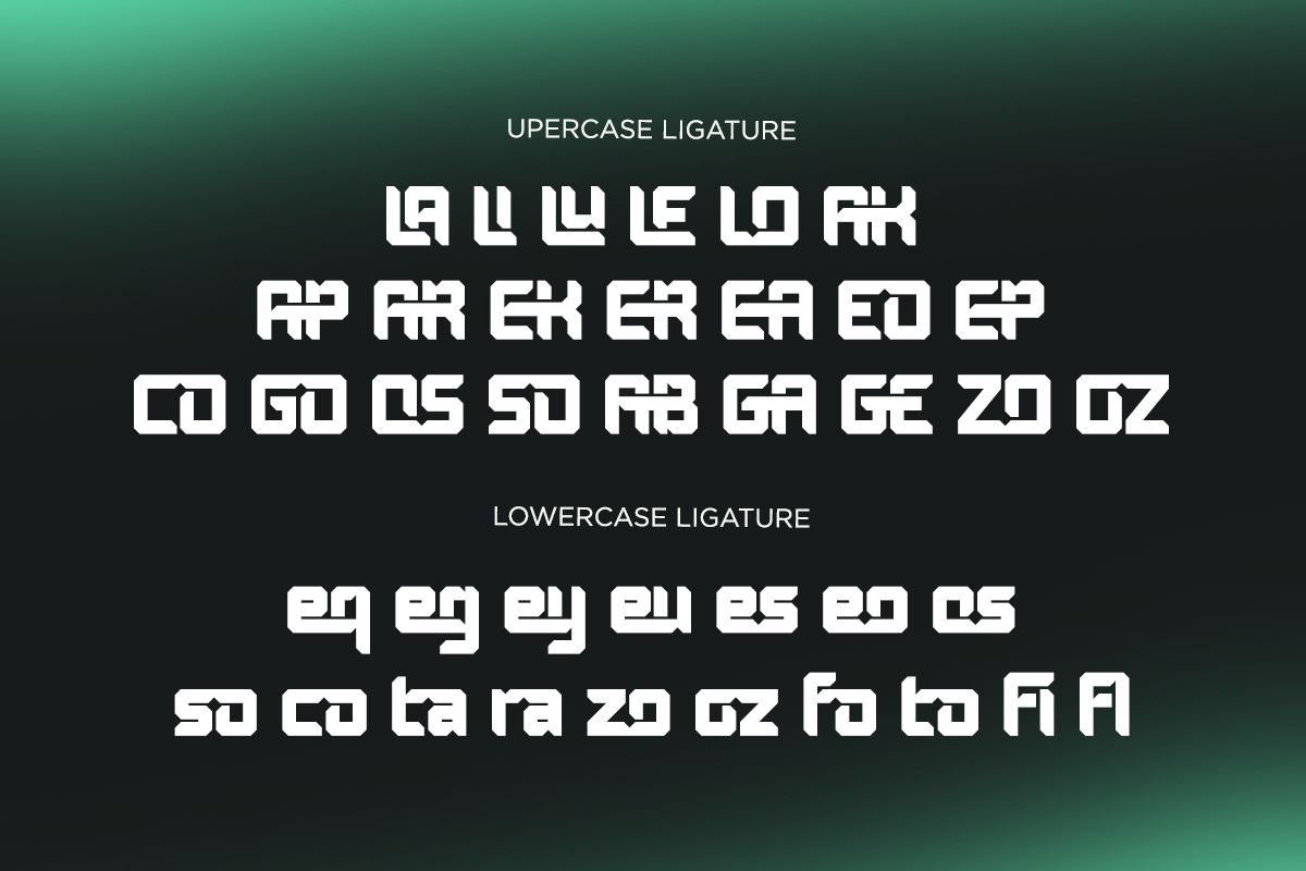 Forzon - Futuristic Display Typeface, a Sans Serif Font by Say Studio (Photo 11 of 15)