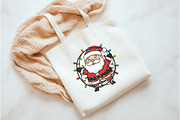 Cute Tangled Santa in Christmas Ligh, an Illustration by Watercolor design (Thumbnail 3 of 3)
