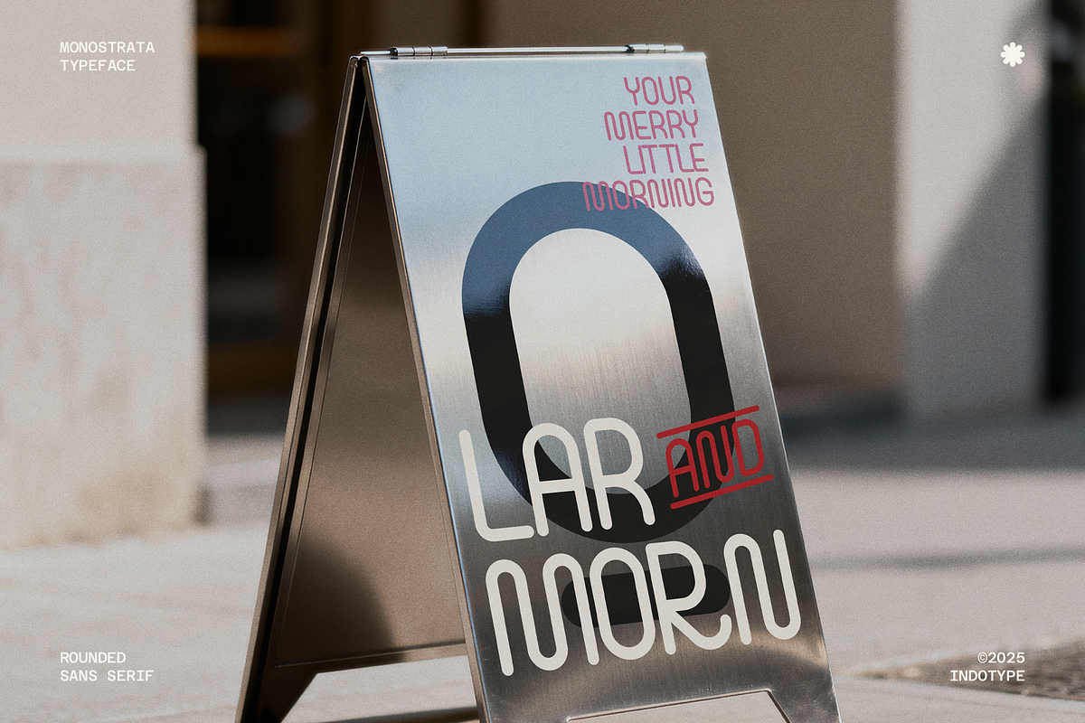 Monostrata - Modern Rounded Sans, a Font by Indotype Foundry (Photo 10 of 10)
