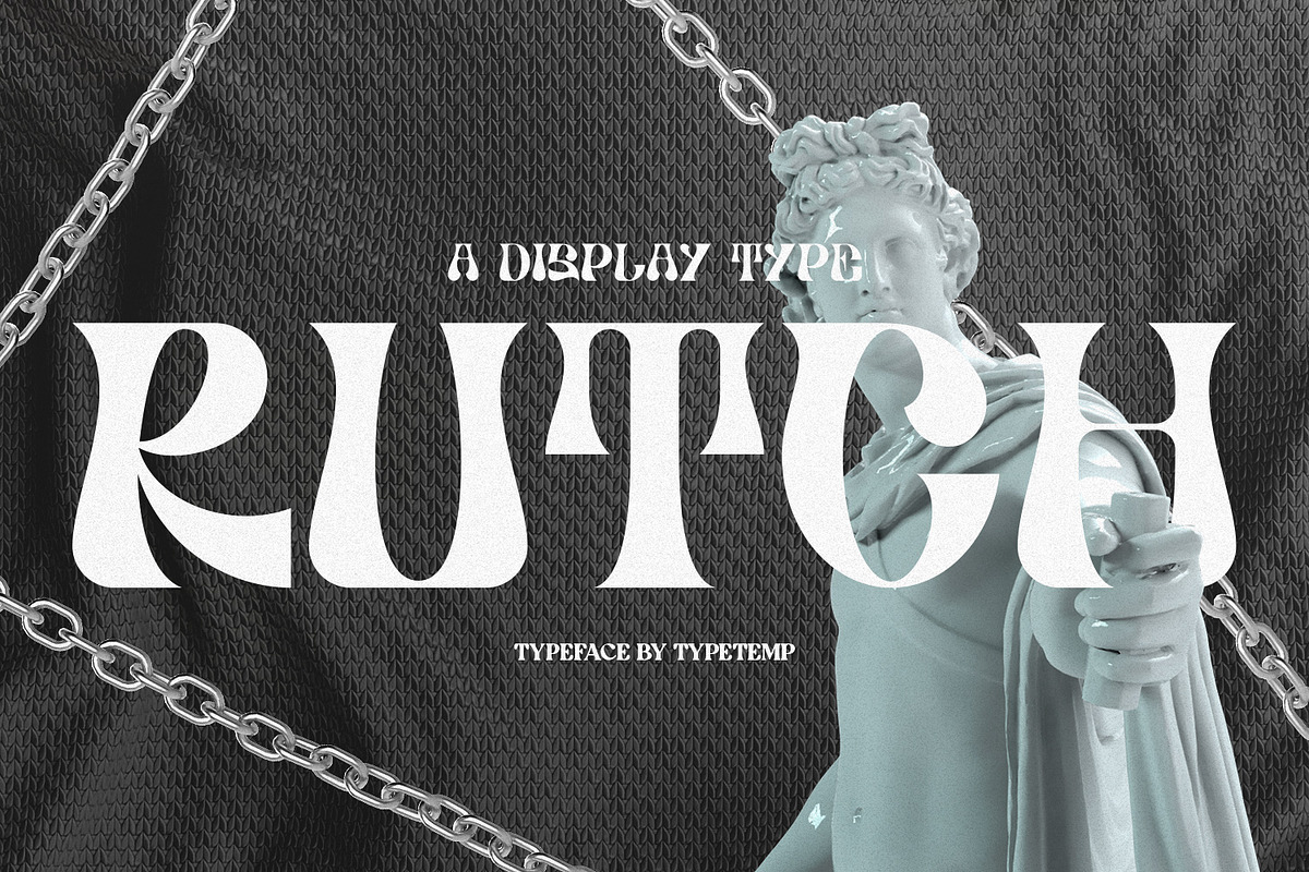 Rutch Display Font, a Serif Font by Typetemp Studio (Photo 17 of 17)