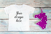 White kid t-shirt mockup bundle., a Print Template by MockupMarket (Thumbnail 5 of 27)