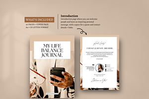 Beige My Best Self Journal Template