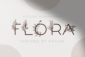 Flóra - A Delicate Floral Font, a Symbol Font by AndrewPixelType