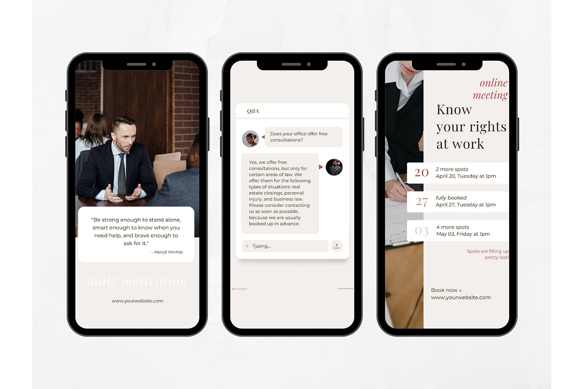 60 Lawyer Social Media Story, a Social Media Template by PatternLab. (Photo 5 of 9)