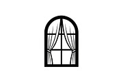 Window Curtain Silhouette Bundle, an Illustration by Creativeshirt (Thumbnail 49 of 51)