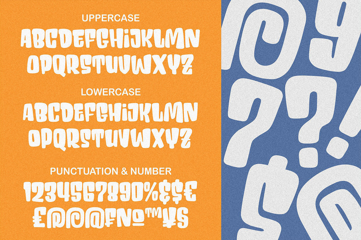 Grow Back - A Playful Rounded Font, a Script Font by HanzelSpace Studio (Photo 11 of 11)
