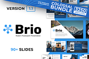Brio Business Powerpoint Template, a Presentation Template by Reshapely (Thumbnail 1 of 15)