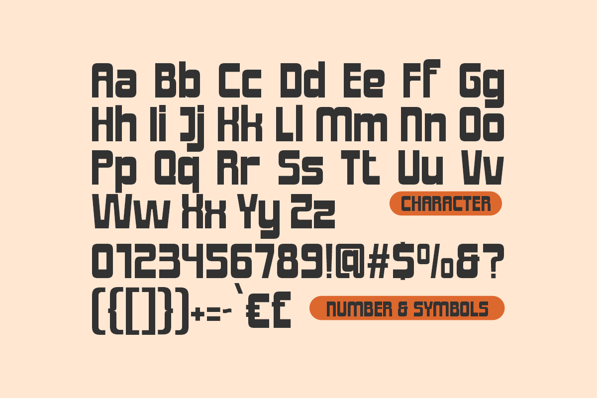Bobai - Retro Sans Serif Font, a Sans Serif Font by Pandeka Studio (Photo 9 of 9)
