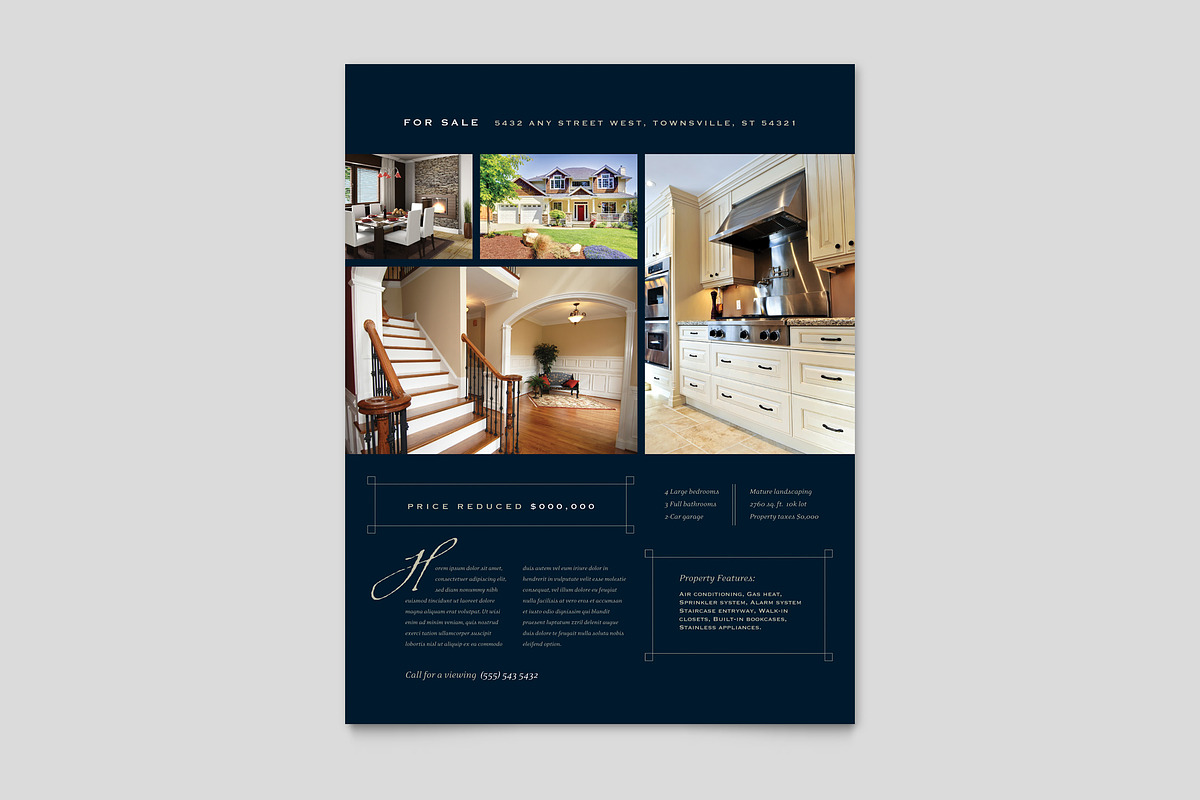 Luxury Real Estate Flyer Template, a Flyer Template by StockLayouts (Photo 2 of 2)