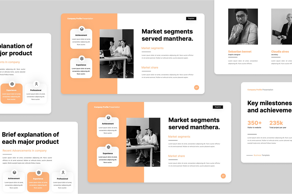 Company Profile Google Slide, a Presentation Template by Annora Studio (Photo 4 of 5)