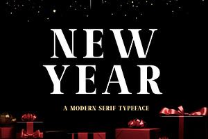 New Year - Serif Font