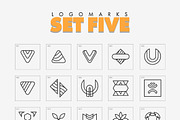 Minimal Geometric Logo Marks, a Branding & Logo Template by Warna Works (Thumbnail 8 of 10)