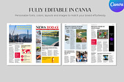 News Today Tabloid Newspaper, a Magazine Template by Oshin Design (Thumbnail 3 of 5)
