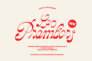 La Prambors | Retro Script, a Script Font by Jolicia Type (Thumbnail 1 of 15)