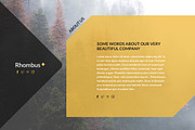Rhombus Coming Soon PSD Template, a Websites & App Template by Viktor (Thumbnail 5 of 8)
