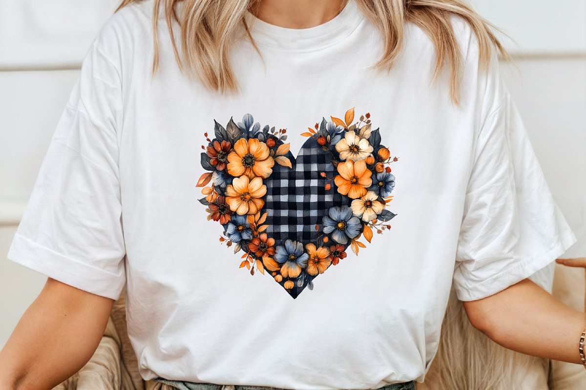 Watercolor Black Gingham Autumn PNG, an Illustration by Pixels.Craft (Photo 5 of 7)