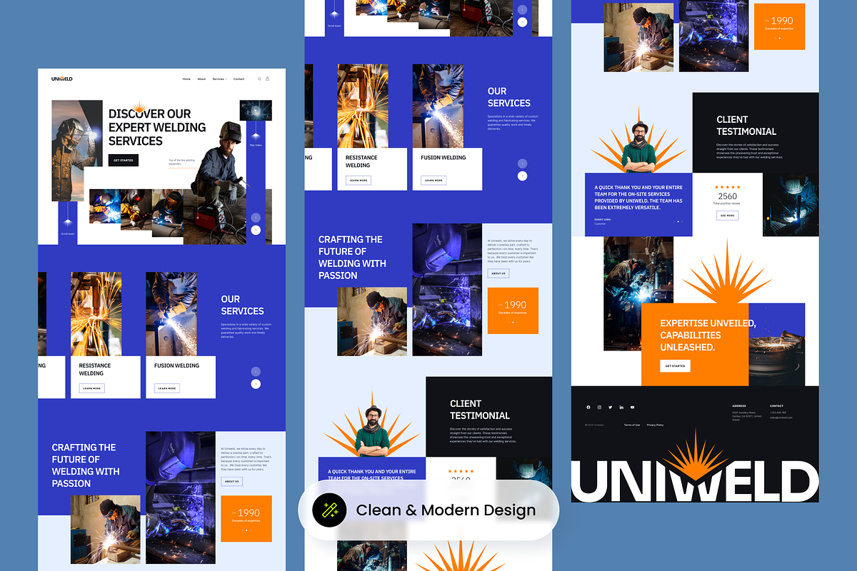 Welding Services Landing Page, a Landing Page Template by SLAB! Design (Photo 7 of 8)