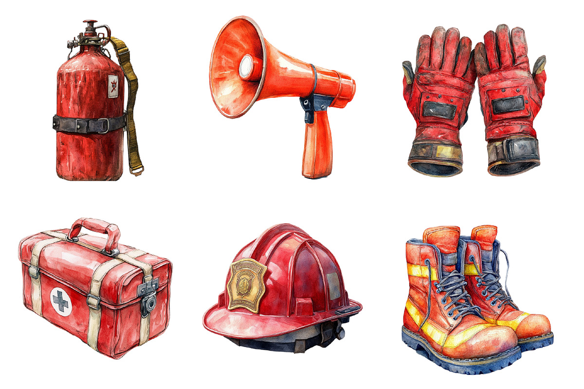 Fireman Fire Station PNG, an Illustration by SinaCreation (Photo 4 of 5)