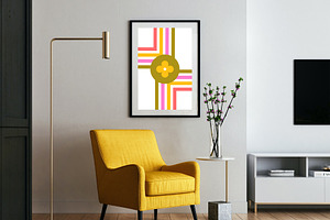 Retro 70s Groovy Posters Wall Print