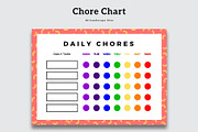 Colorful Daily Chores Template, a Stationery Template by Amit Debnath (Thumbnail 1 of 2)