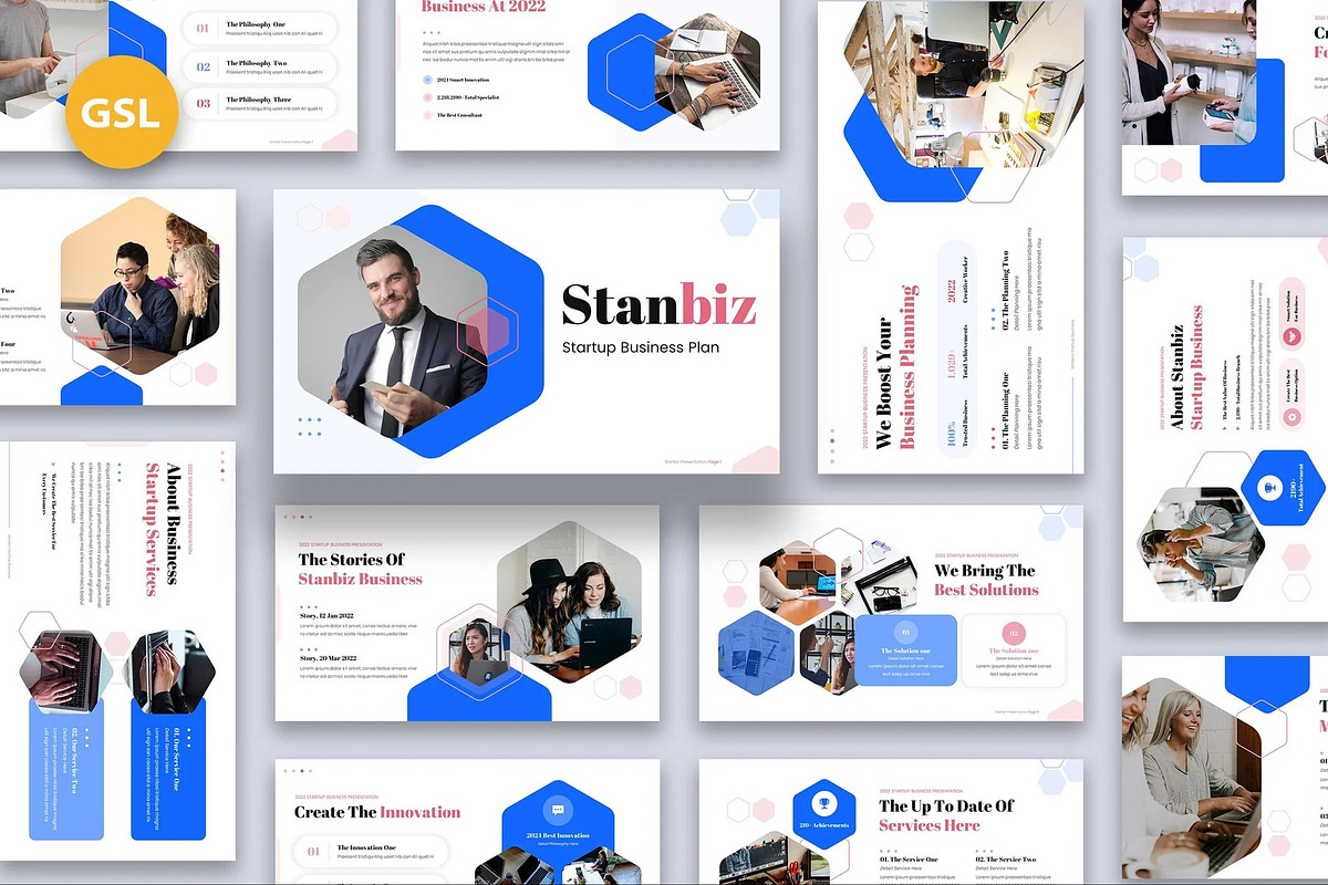 Stanbiz - Startup Business GSlides, a Presentation Template by Fit-tee (Photo 1 of 6)