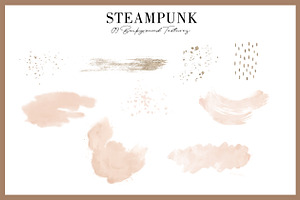 Steampunk 70 Elements ClipArt