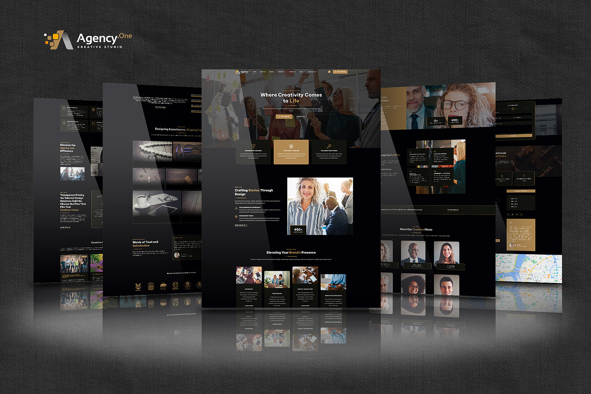 Agency One -Agency Elementor Pro Kit, a Websites & App Template by Select Agency Designs (Photo 6 of 8)
