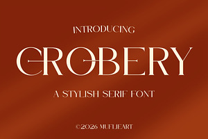 Crobery - Stylish Serif Font