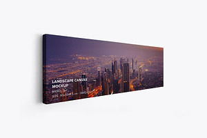 Landscape Canvas Ratio 3x1 Mockup