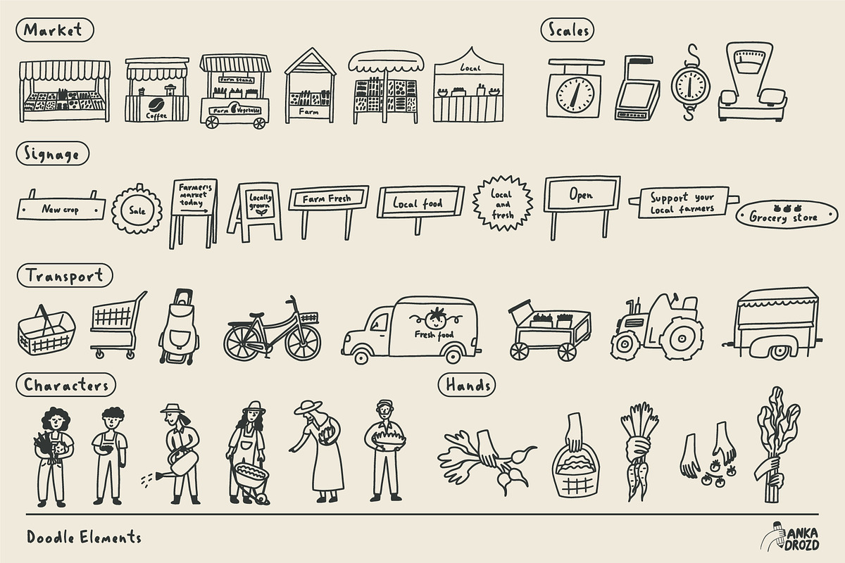 Farmers Market, a Handwritten Font by AnkaDrozd (Photo 5 of 10)