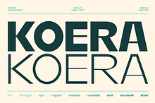 Koera - High Contrast Font Family