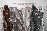 BIG SET of winter boho patterns, a Pattern Graphic by Vera●Suleimanova (Thumbnail 2 of 14)