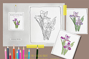 50 State Flowers for Coloring books, a Graphic by Hanatist Studio (Thumbnail 7 of 8)