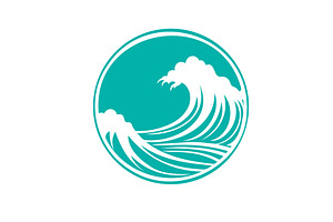 Sea Waves Logo. Not AI, Vector, an Illustration by Nenahliadava Design