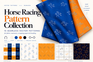 Horse racing pattern collection