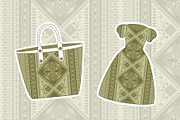 Green Olive Geometric Ethnic pattern, a Pattern Graphic by ThaiByGaew (Thumbnail 5 of 5)